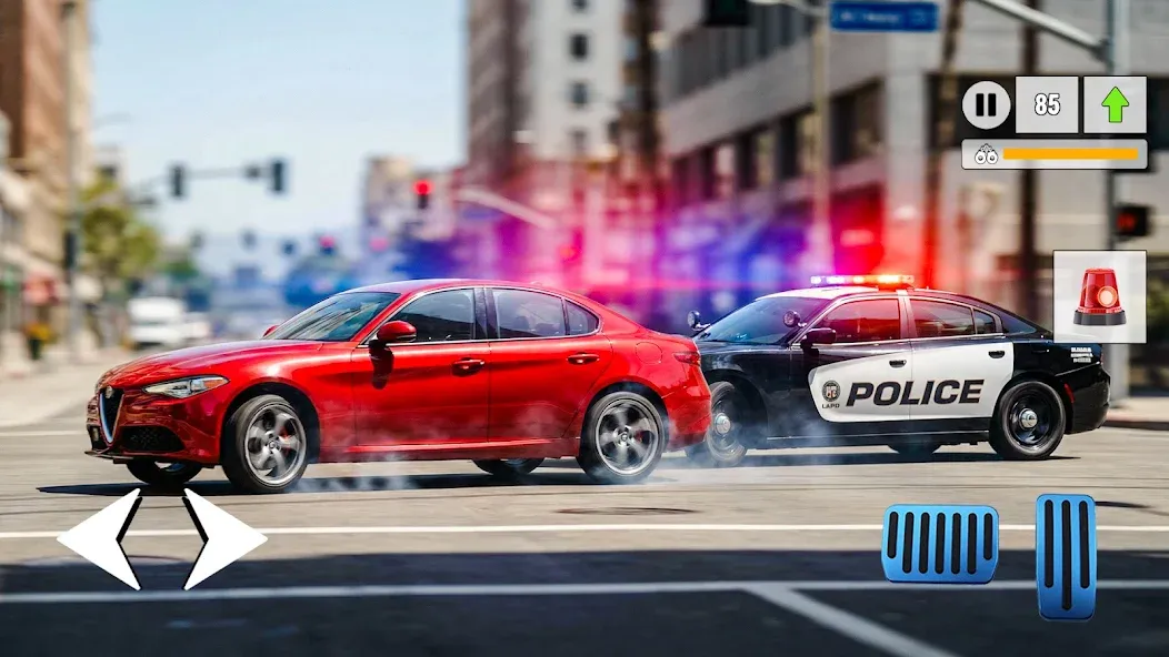 Police Car Escape Cop Chase 3D screenshot 4