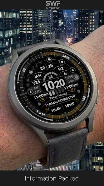 Digital Watch Face Infowatch 2 screenshot 1