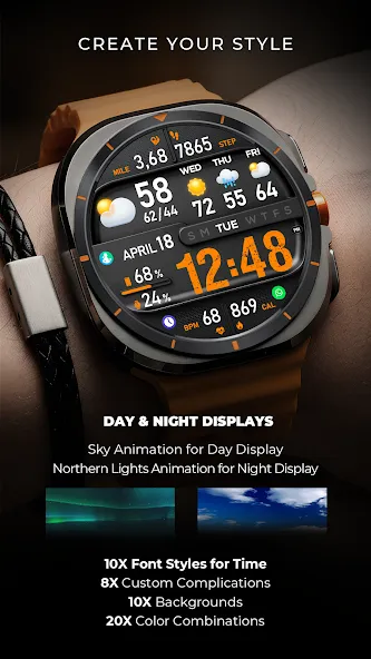 PER8 Digital Watch Face screenshot 2