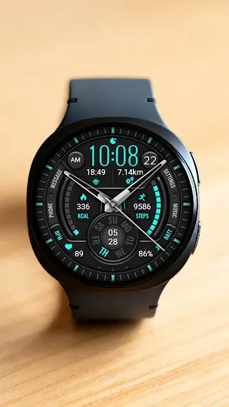 Green Blue Texture ZKin Watch screenshot 6