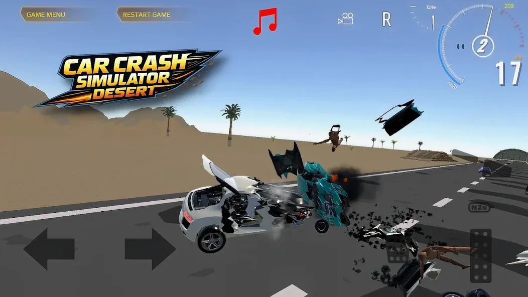 Car Crash Simulator Desert screenshot 4