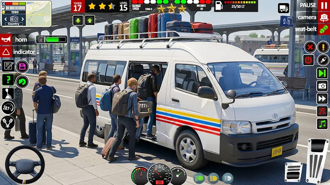 City Mini bus Driving Games screenshot 7