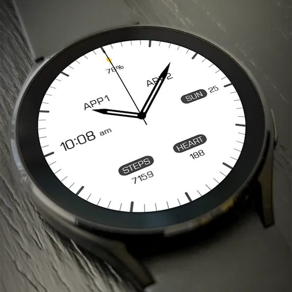 Key068 Analog Watch Face screenshot 2