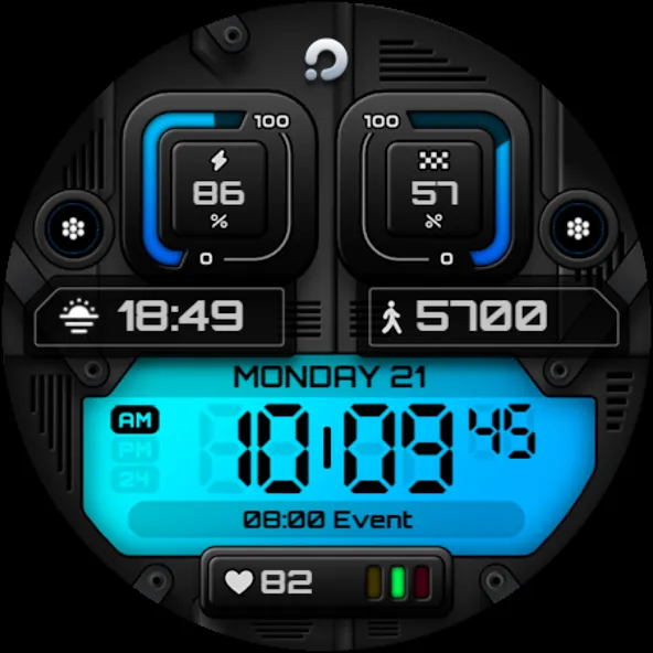 PRADO X96 Digital Watch Face screenshot 12