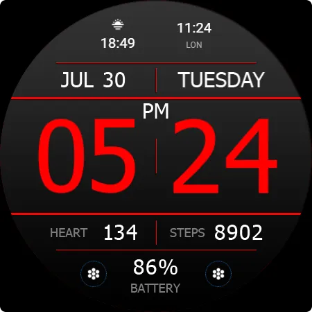 Key WF34 Digital Watch Face screenshot 26