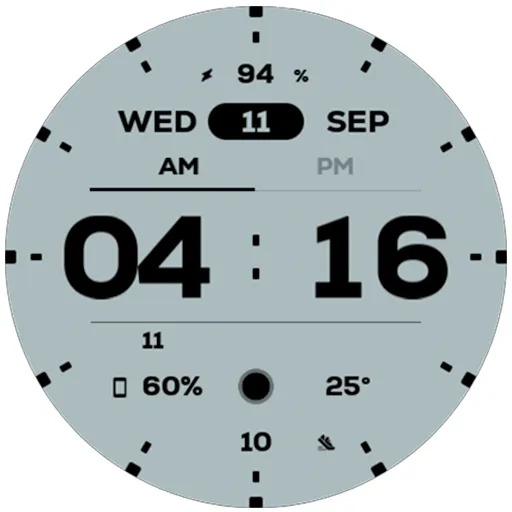 NW064: Digital watch face screenshot 8