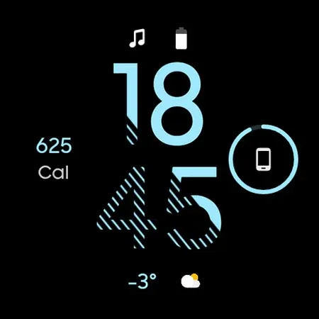 Fit OLED: Watch face screenshot 8