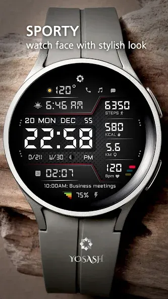 A440 Digital Health Face screenshot 1