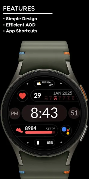 Night ver 66 - watch face screenshot 2