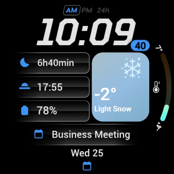 PRADO 92 Weather Watch Face screenshot 12