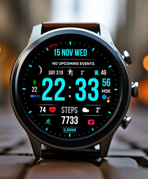 Super INF MOD V2 Watch Face screenshot 1