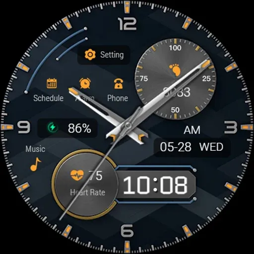 Simple Blue ZKin Watch screenshot 29