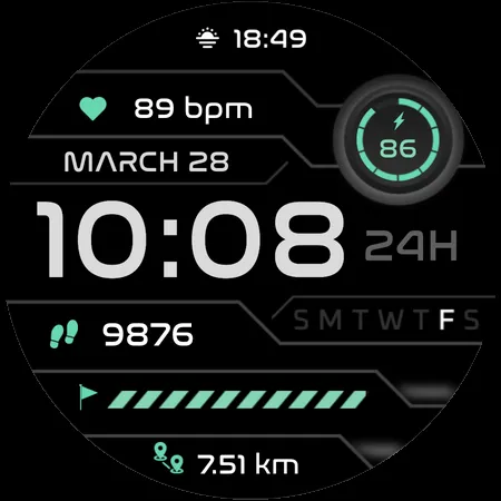 Flux Watch Face screenshot 32