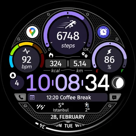 Circle Clock - Watch Face screenshot 30