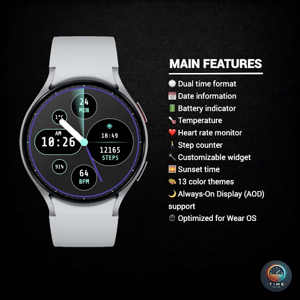 Pure Classic Watch Face screenshot 2