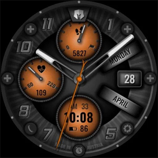 DM144 Analog Active Watch Face screenshot 2