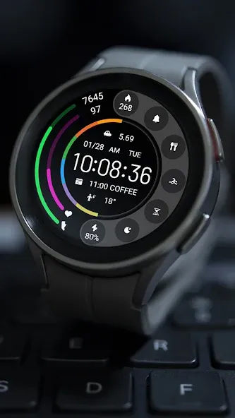 ZKin Watch Face Grey Color screenshot 5