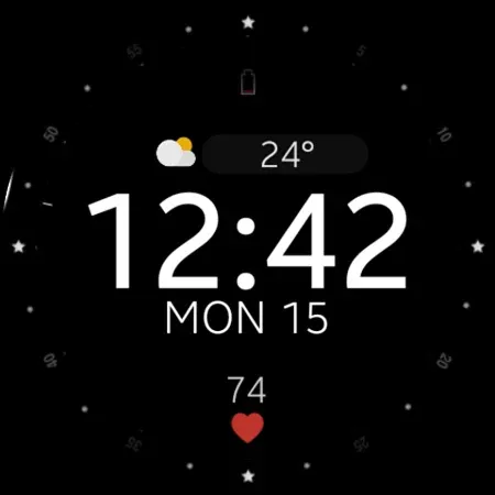 Battery v2 Digital watch face screenshot 11