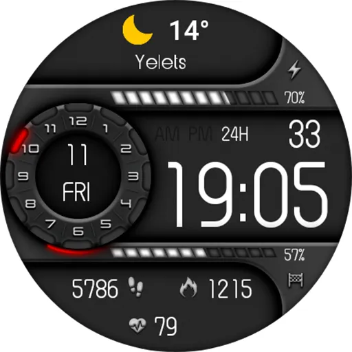 Digital Odaxuwo Watch face screenshot 16