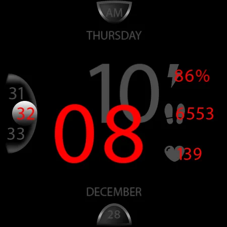 Key047 Digital Watch Face screenshot 27