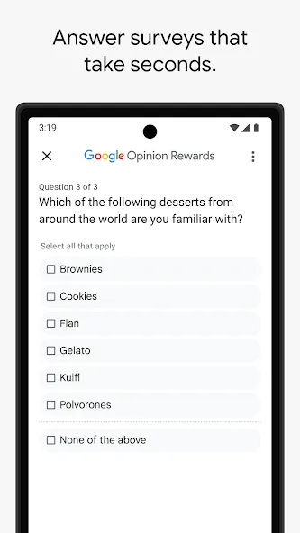 Google Opinion Rewards screenshot 2