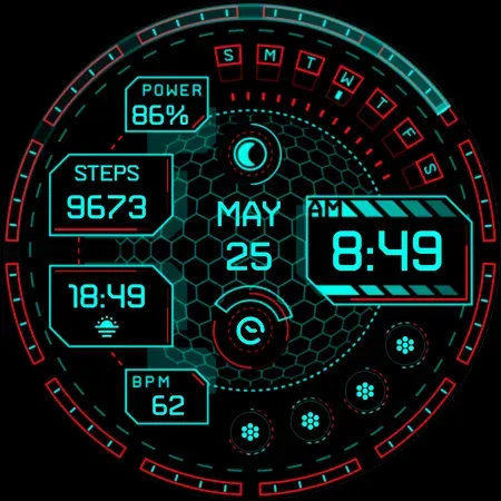 Cyberoid Ultra - watch face screenshot 15