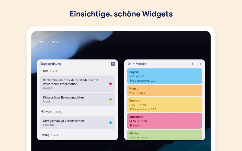 Schulplaner und Stundenplan screenshot 14
