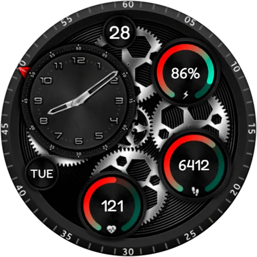 RUGAN Rotary URX82 Watch face screenshot 19