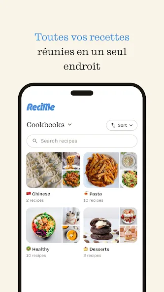 ReciMe: Recettes et Menus screenshot 1