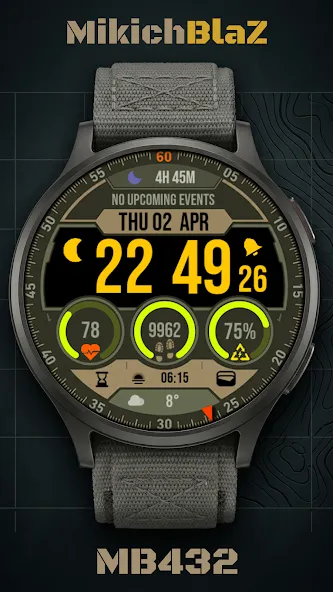 Digital Watch Face MB432 screenshot 5