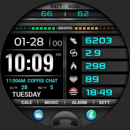 PW108 Smart Data Watch Face screenshot 40
