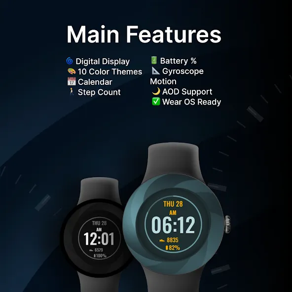 Geometric Rhythm - watch face screenshot 2