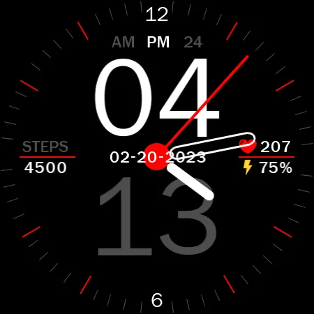 Key027 Hybrid Watch Face screenshot 25