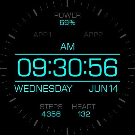 Key066 Digital Watch Face screenshot 25