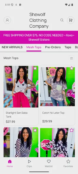 Shewolf Clothing Company screenshot 1