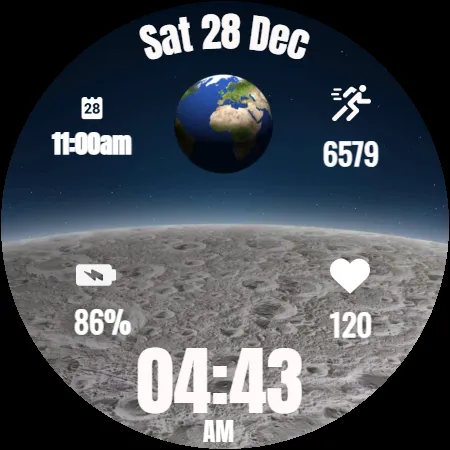 Earthrise Watch Face screenshot 35