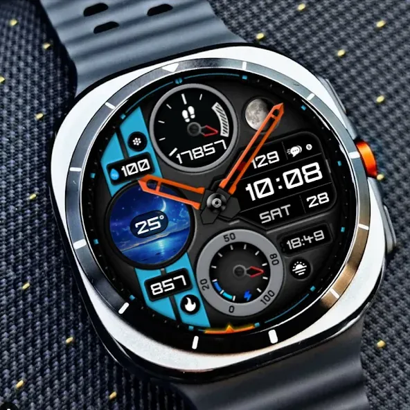 Weather Hybrid Watch Face A6 screenshot 4