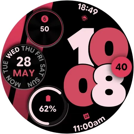 Sporty Pixel Pro - Watch face screenshot 8