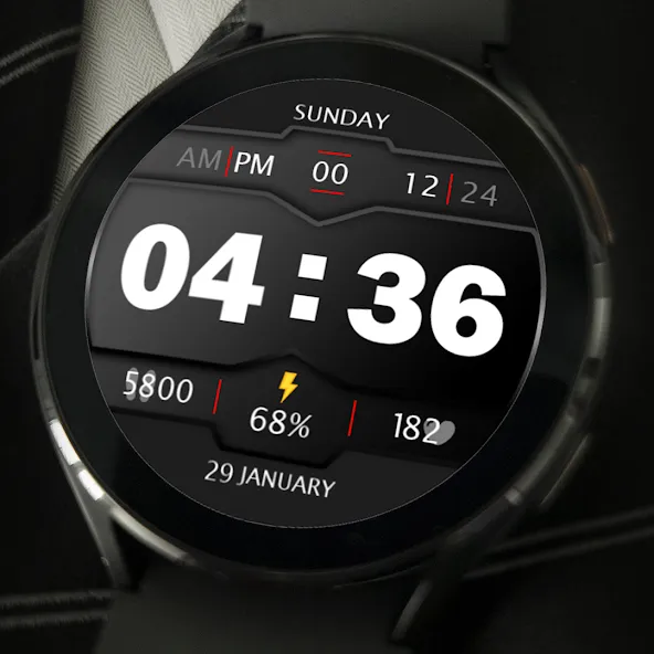 Digital Watch Face Key 017 screenshot 6