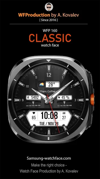 WFP 160 Classic watch face screenshot 1