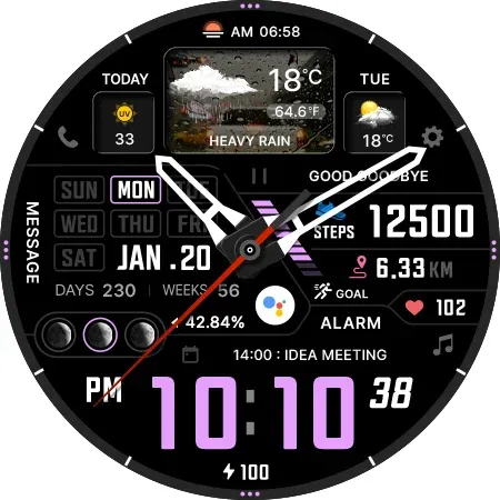 SamWatch AD Neon Weather screenshot 40