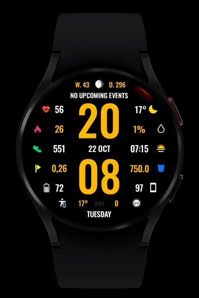 WR 017 Digital Watch Face screenshot 3