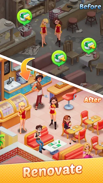 Gossip Girls Restaurant-Merge screenshot 3