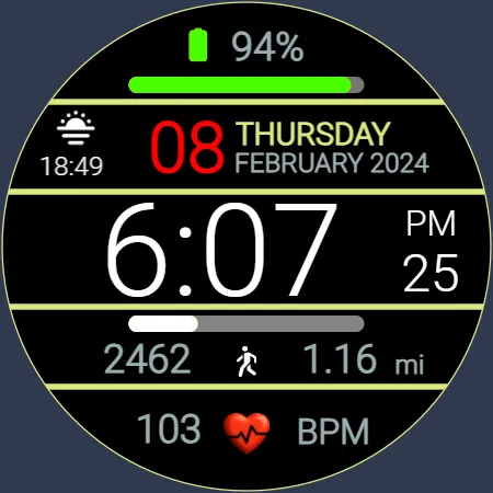 Iris509 Digital Watch Face screenshot 10