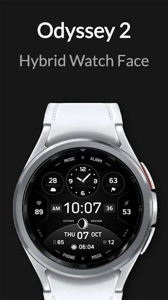 Odyssey 2: Hybrid Watch Face screenshot 3