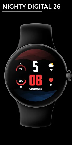Nighty Digital 26 - watch face screenshot 1