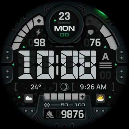 SH067 Watch Face, WearOS watch screenshot 16