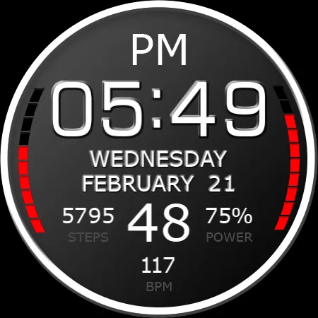 Key WF05 Digital Watch Face screenshot 26