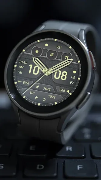 ZKin Watch Face Texture Yellow screenshot 6