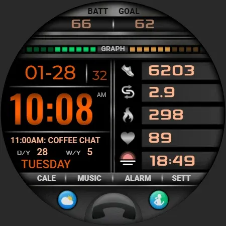 PW108 Smart Data Watch Face screenshot 36